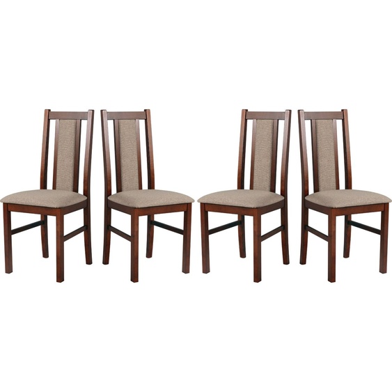 Chaise de salle à manger - Set 4x BOS 14 noyer, inari 23