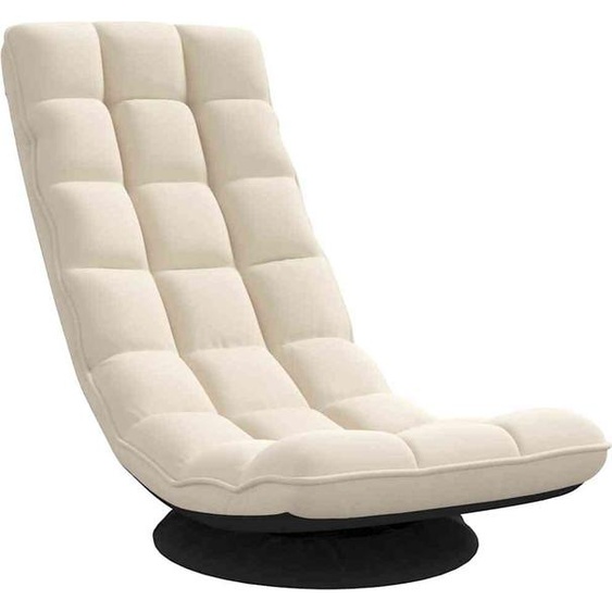 Chaise de sol pivotante en lin 70x51x79 cm