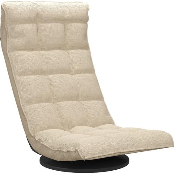 Chaise de sol Pivotante Tissu Crème