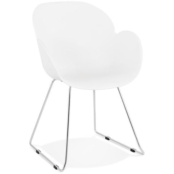 Chaise design NEGO blanche en matière plastique