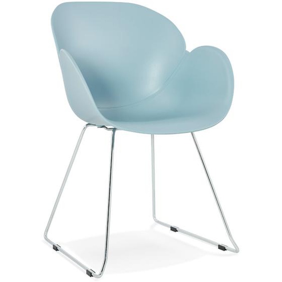 Chaise design NEGO bleue en matière plastique