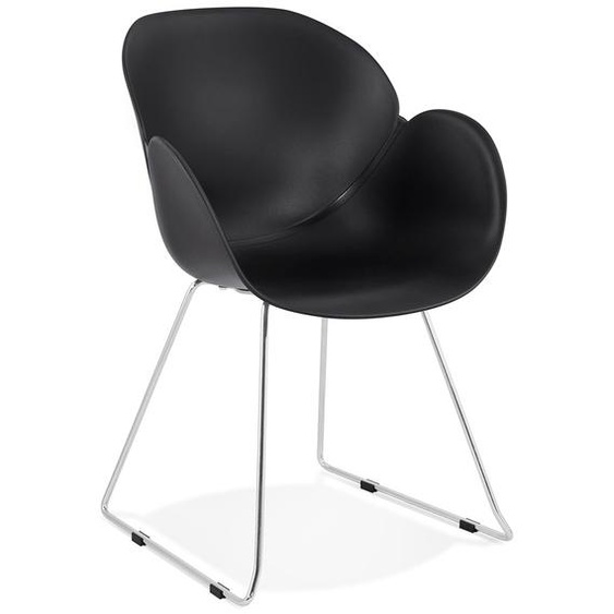 Chaise design NEGO noire en matière plastique