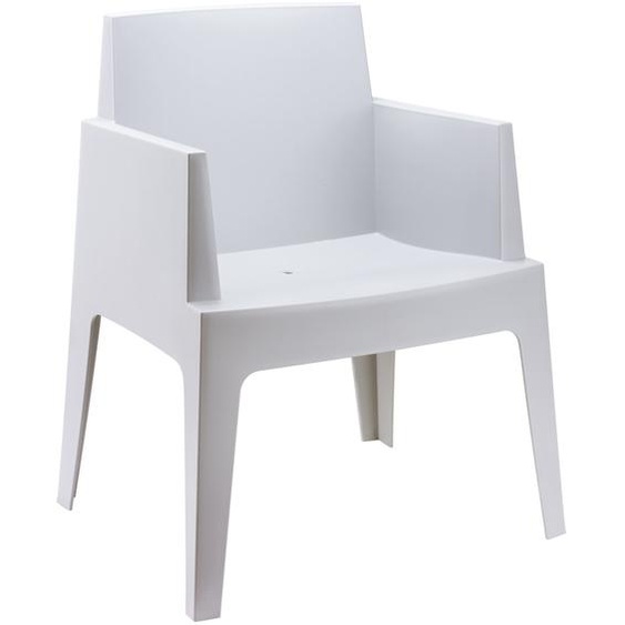 Chaise design PLEMO grise claire en matière plastique