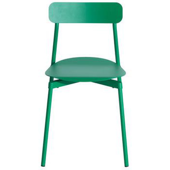 Chaise empilable Fromme métal vert / Aluminium - Petite Friture