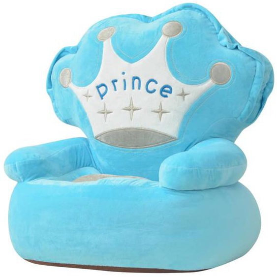 Chaise en peluche pour enfants Prince Bleu