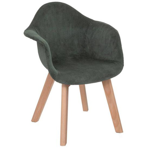 Chaise Enfant À Accoudoirs - Lena Vert Kaki