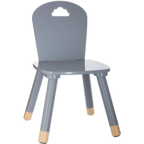 Atmosphera Kids - Chaise enfant en bois Douceur - Gris