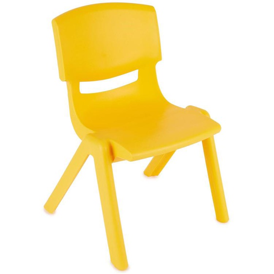 Chaise Enfant Empilable, Intérieur/extérieur Jaune