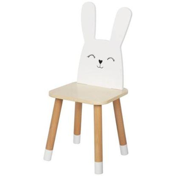 Chaise enfant - lapin blanc