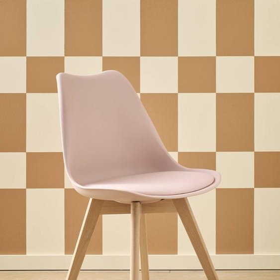 Chaise enfant primaire Scandinave rose