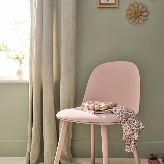 Chaise enfant velours rose