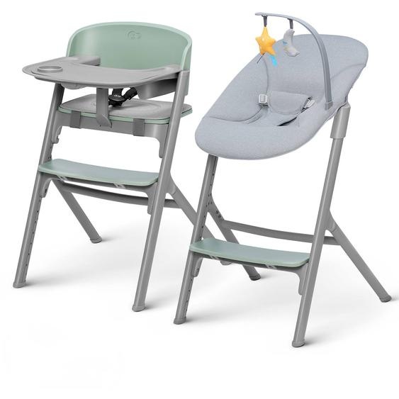 Chaise Haute 4 En 1 Avec Réglage De Hauteur Et Transat Vert