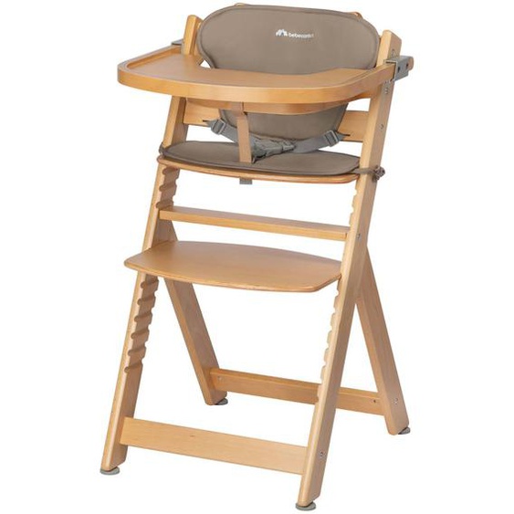 Chaise Haute Bébé En Bois Avec Coussin Timba Natural (wood)
