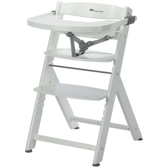 Chaise Haute Bébé En Bois Avec Coussin Timba White