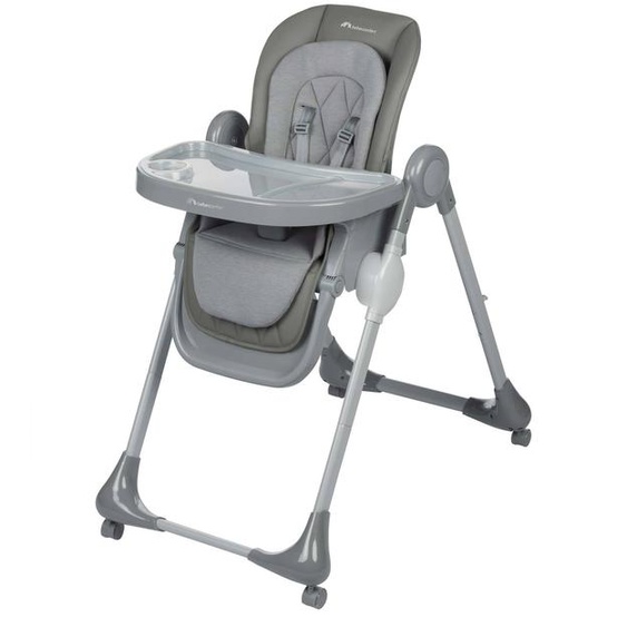 Chaise Haute Bébé Évolutive Multi-positions Olea Mineral Gray