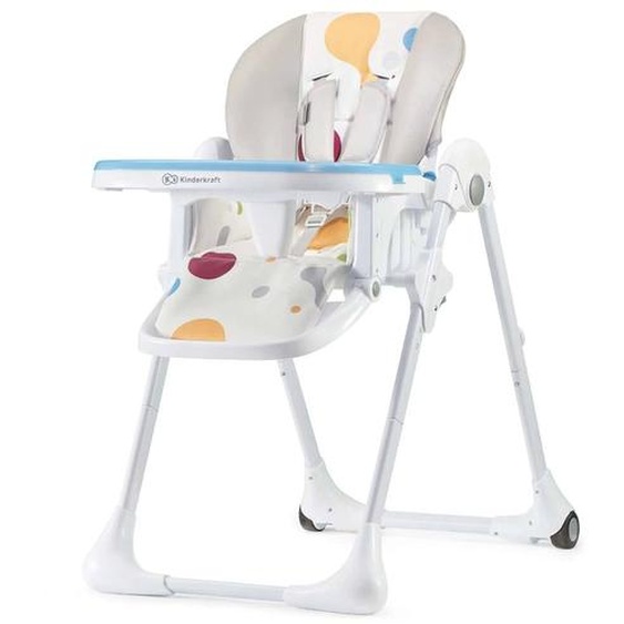 Chaise Haute De Luxe Yummi Bebe Enfant, Réglable, Plateau Amovible Multicolore
