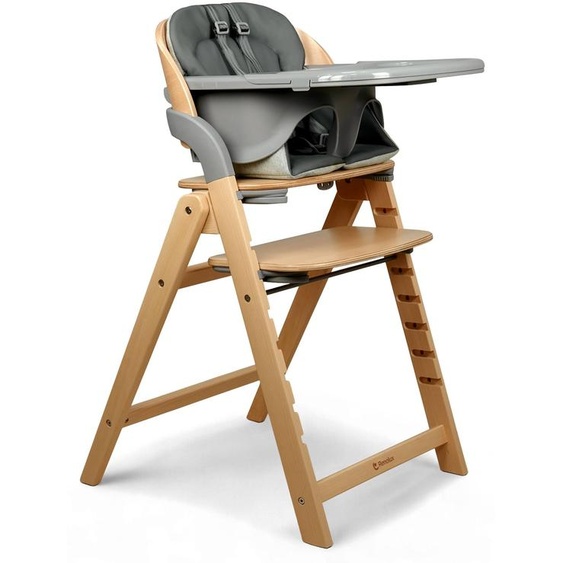 Chaise Haute Design Pliante En Bois Meridio Natural Graphit