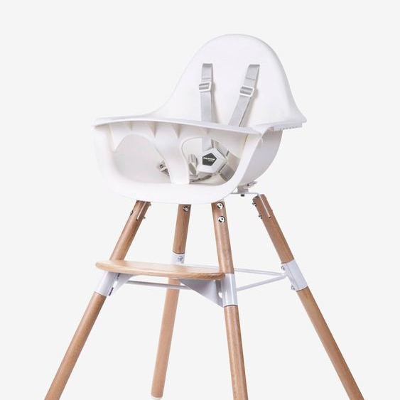 Chaise Haute Evolu 2 + Arceau Naturel Blanc