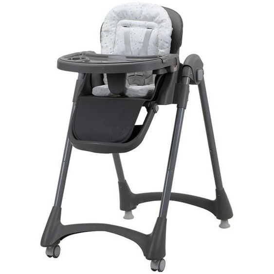Chaise Haute Évolutive 6 Niveaux Pliable Soja Triangles Gris