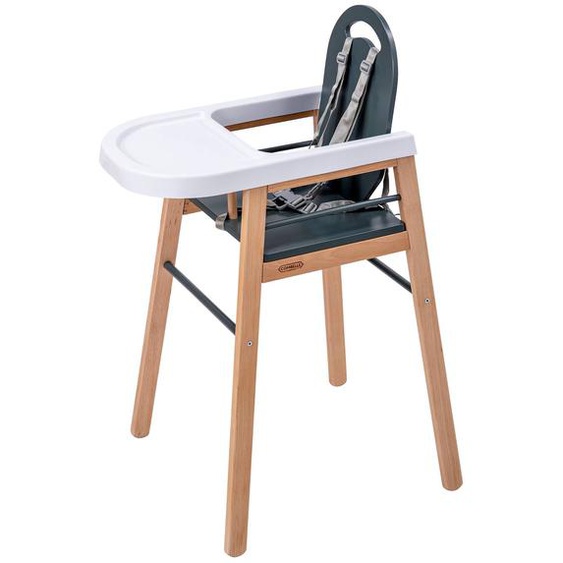 Chaise Haute Fixe Lili Hybride Bois Et Kaki