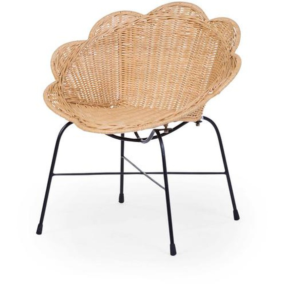 Chaise Haute Pour Enfant Fleur En Rotin Marron