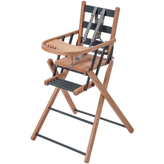 Chaise Haute Sarah Extra-pliante Hybride Bois Et Kaki