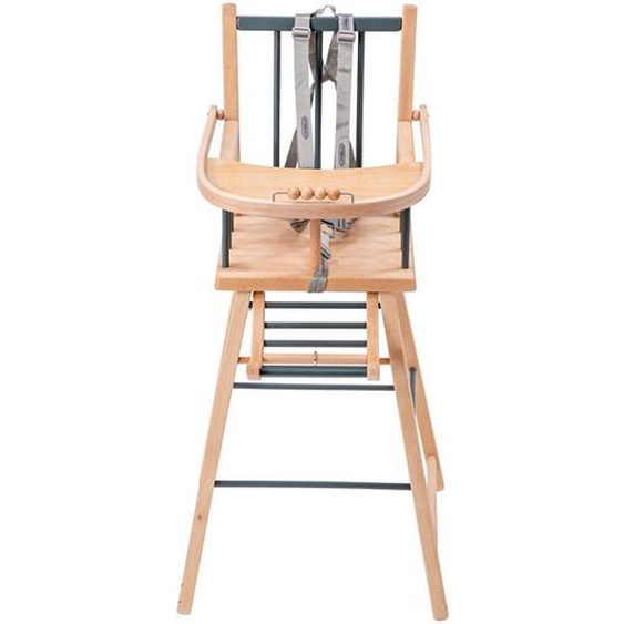 Chaise Haute Traditionnelle André Fixe Hybride Bois Et Kaki