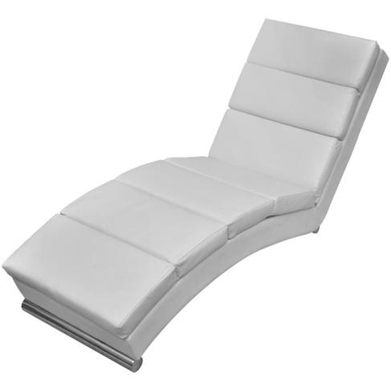 Chaise longue Blanc Similicuir