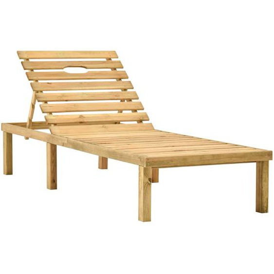 Chaise longue Bois de pin imprégné