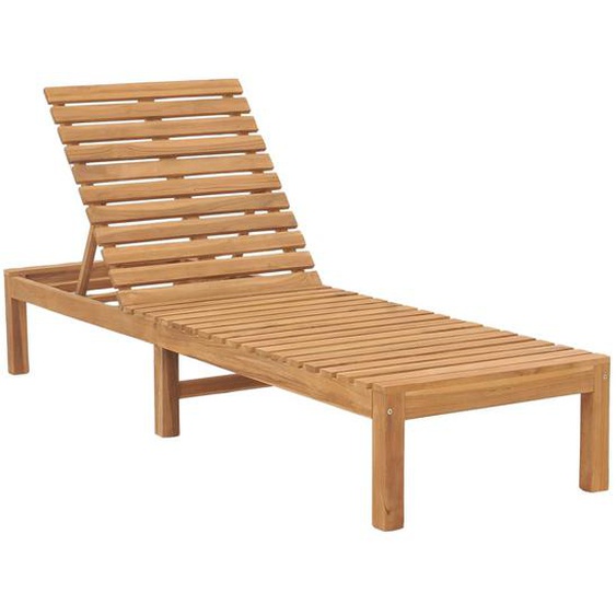 Chaise longue bois de teck solide