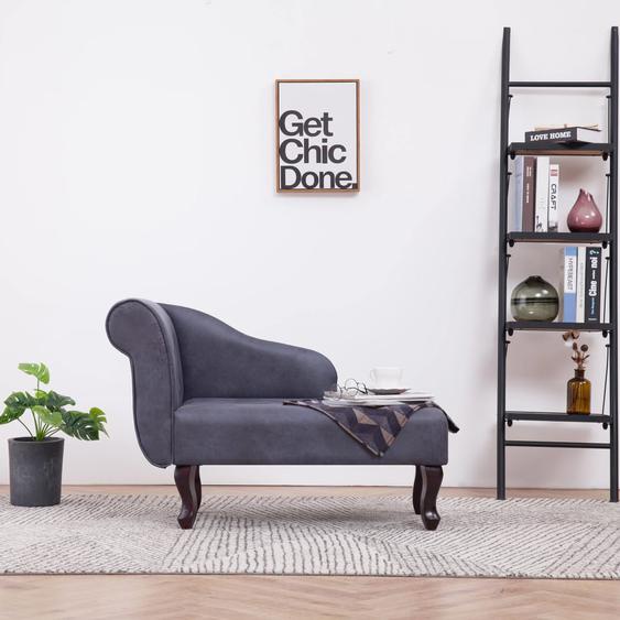 Chaise longue Gris Similicuir daim