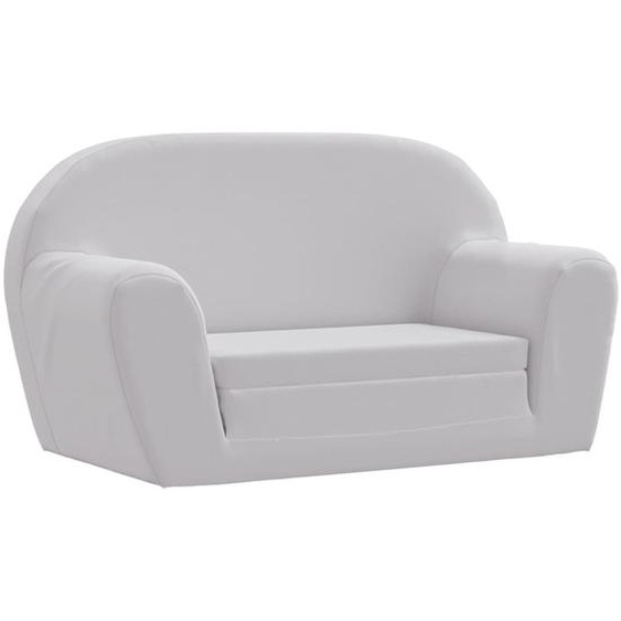 Chaise longue pliable pour enfants gris clair