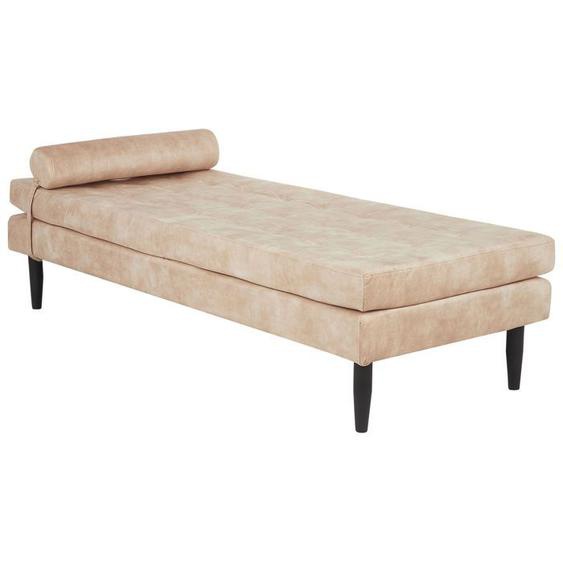 Chaise longue USSEL Velours Beige