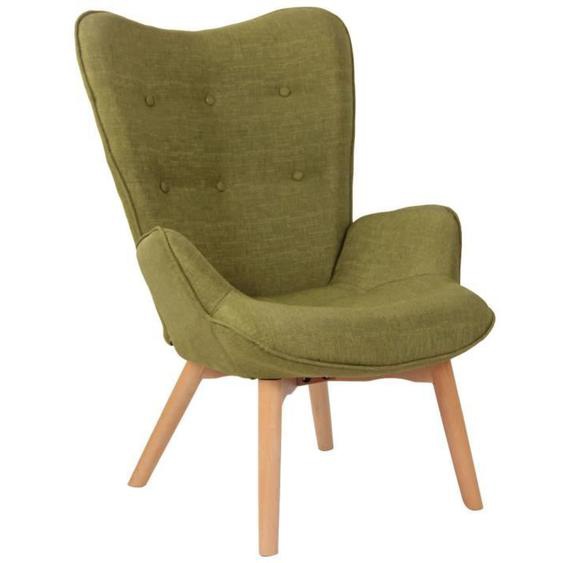 Chaise Lounge Durham en Tissu  Vert