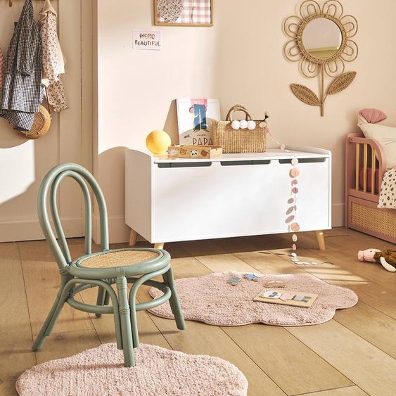 Chaise maternelle en rotin LIGNE POÉSIE vert