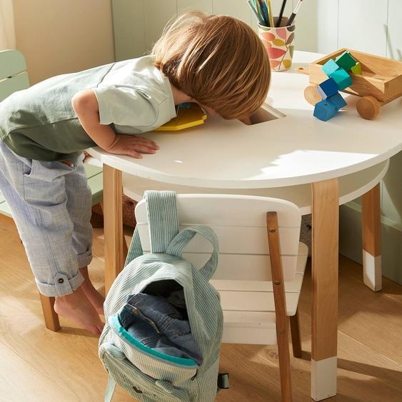 Chaise maternelle outdoor/indoor Tropicool blanc