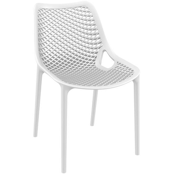 Chaise moderne BLOW blanche en matière plastique