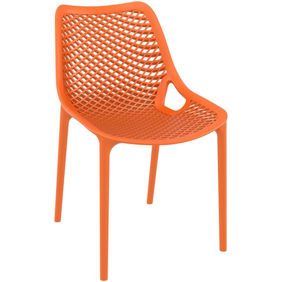 Chaise moderne BLOW orange en matière plastique