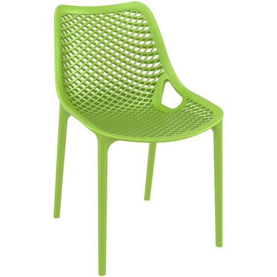 Chaise moderne BLOW verte en matière plastique