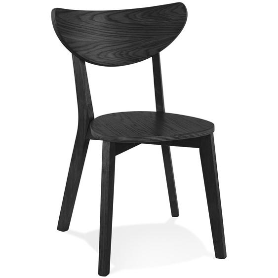 Chaise moderne MONA en bois noir - Commande par 2 pièces / Prix pour 1 pièce