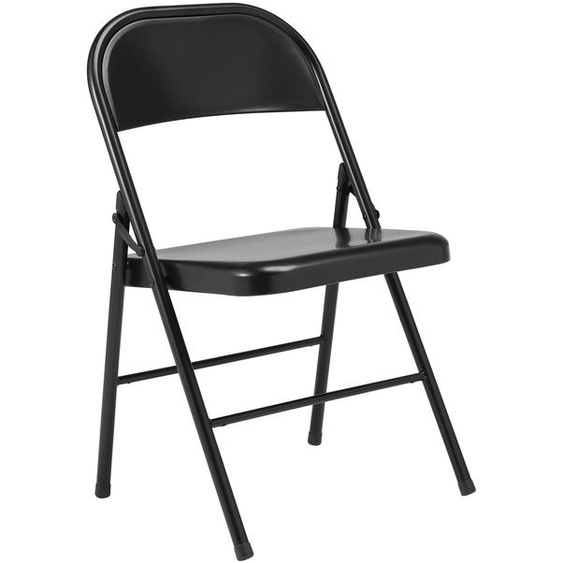 Chaise pliante Boston en métal - Noir