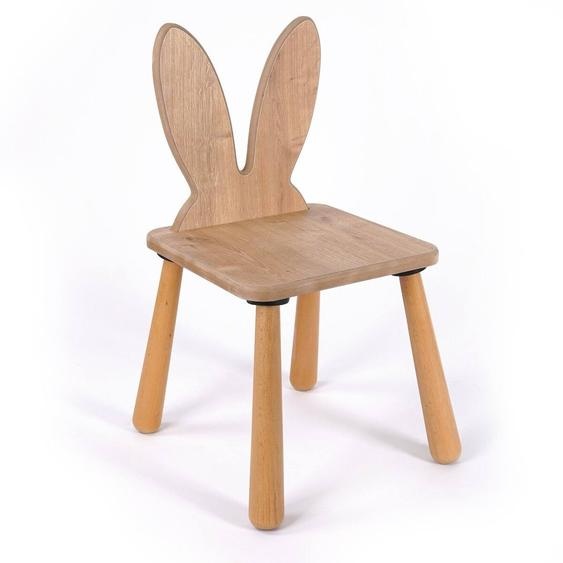 Chaise Pour Enfant Dossier Lapin - Mael Chêne