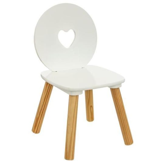 Chaise enfant cœur Maela bois blanc - Atmosphera createur dinterieur
