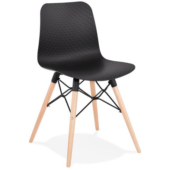 Chaise scandinave TONIC noire design