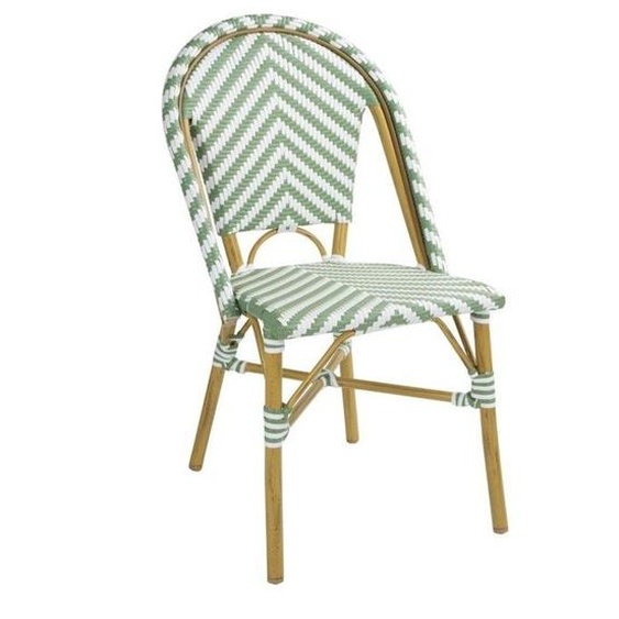 Chaise Style Parisien en rotin - Lot de 2 - Bolero - l564- L1- P- h890-