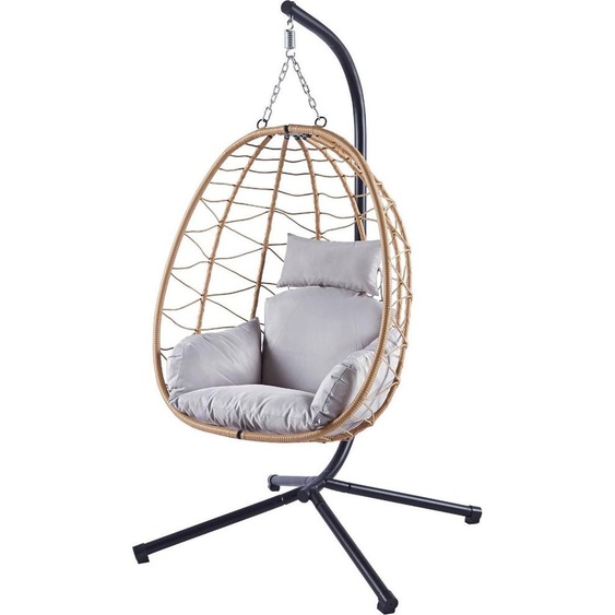Chaise suspendue Lykke, naturelle