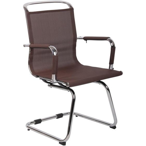 Chaise visiteur Barnet Mesh marron