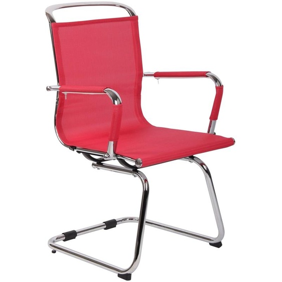 Chaise visiteur Barnet Mesh rouge
