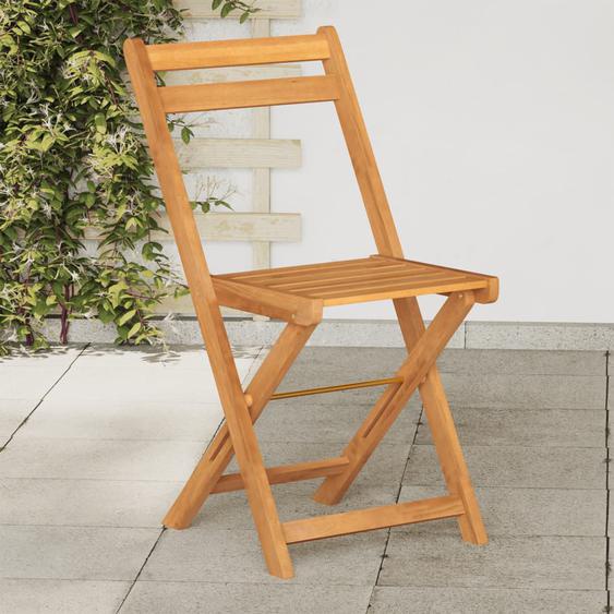 Chaises de bistrot pliantes lot de 6 bois dacacia solide