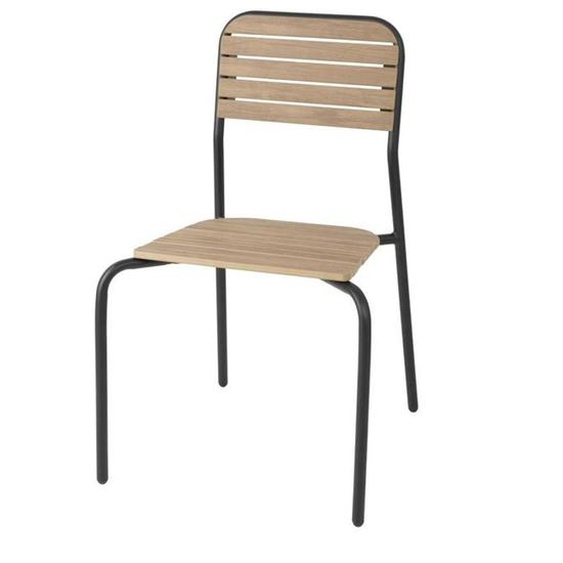 Chaises dExtérieur Effet Bois - Lot de 4 - Bolero
